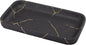 Nicole Miller - Vanity Tray, Resin Countertop Accessories, Dorm Room Essentials (Sydney Collection, Black/Gold)