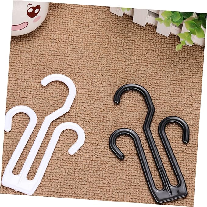 Cabilock 12pcs Bike Shoe Holder Multipurpose Plastic Shoes Hanging Organizers with Double Hook Design for Home Dorm and Travel Storage