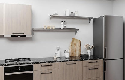 AmGood 8 in. x 48 in. Stainless Steel Wall Shelf | NSF | Metal Shelving | Garage, Laundry, Storage, Utility Room | Restaurant, Commercial Kitchen
