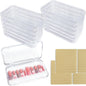 14Pcs Press On Nail Packaging Box Large,Press on Nail Storage Boxes for Press Ons Long, fit XL-3XL False Nail Display Cases with 60 Pcs Adhesive Tape, Plastic Clear Box for Fake Nails Storage Business