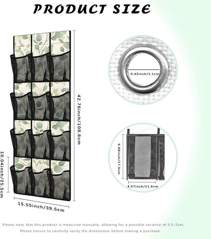 Leaves Over the Door Shoe Organizer,Behind Door Shoes Hang Holder Rack,Hanging Shoe Storage Hanging Bag Storage for Small Spaces