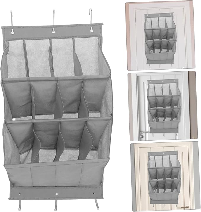 IMIKEYA Over Door Shoe Organizer Breathable Hanging Storage Rack for Boots Heels Slippers for Narrow Doors Spaces Design