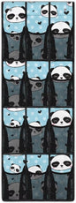 Over The Door Pantry Organizer, Pantry Organization and Storage, Hanging Storage Pockets, Laundry Room Organization, House and Kitchen Essentials,Cute Panda
