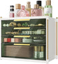 Aveniee 4 Drawers Makeup Organizer- Bathroom Organizers and Storage, Plastic Bins Countertop Perfume Vanity Desk Organization for Cosmetic, Skincare, Face Mask, Jewelry, Green