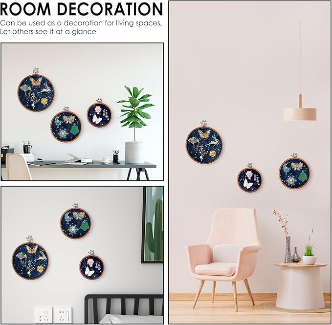 3Pcs Corduroy Pin Display Board, Corduroy Wall Hanging Brooch Jewelry Storage Display, 3 Size Vintage Enamel Pin Display Holder for Brooches Enamel Pins Necklace Jewelry (Navy Blue)