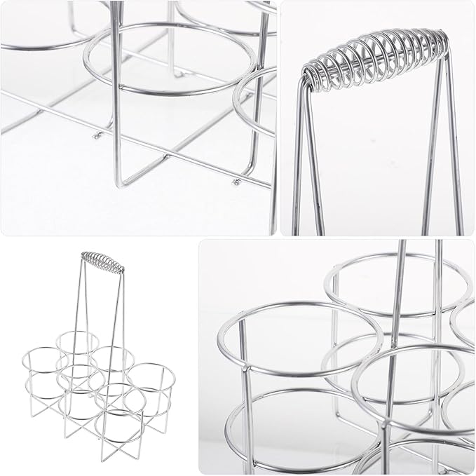 Slot Metal Beer Can Holder Convenient Can Organizer for Restaurants Bars and Home Use Sturdy Construction Portable Design for Easy Carrying