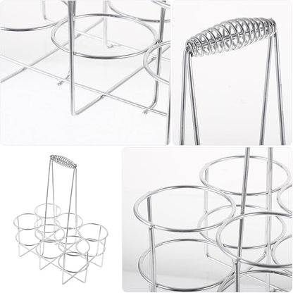 Slot Metal Beer Can Holder Convenient Can Organizer for Restaurants Bars and Home Use Sturdy Construction Portable Design for Easy Carrying