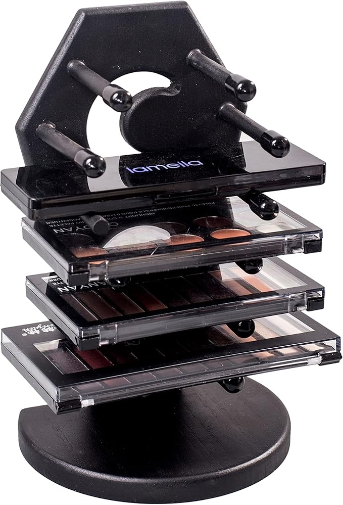 Coffin Eyeshadow Palette Organizer - Gothic Valentine's Decor for Oddities and Curiosities - Makeup Holder for Vanity - Goth Halloween Decor for Bathroom and Bedroom