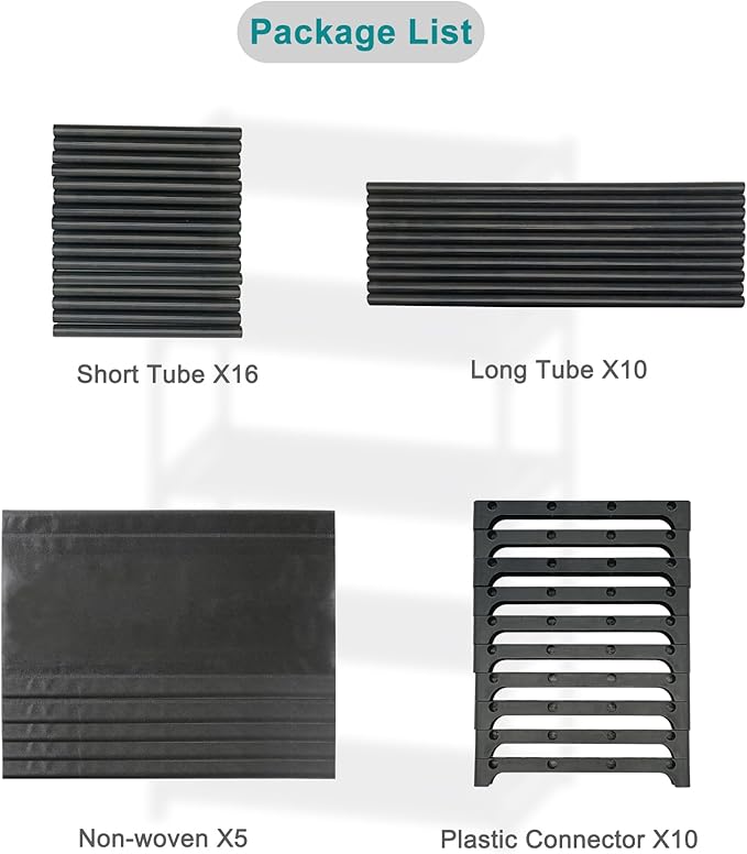 Autonomier 5-Tier Extra Small Shoe Rack (16.3" Wide), Narrow Space-Saving Organizer for Small Spaces, Non-Woven Fabric Lightweight Shoe Shelves, for Closet, Front Door, Entryway, Kids/Toddler/Adults
