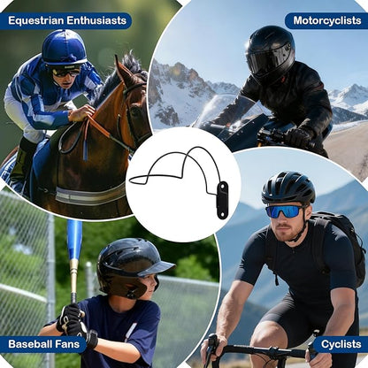 Gugxiom 4 Pcs Wall Mounted Helmet Rack, Motorcycle Helmet Holder, Heavy-Duty Construction with Screws, for Equestrian Motorcycle Baseball Rugby Helmetet (4)