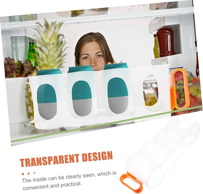 Soda Holder for Refrigerator Refrigerator Drink Dispenser Fridge Can Dispenser Beverage Can Holder