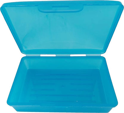 American Comb Travel Soapbox, Durable Storage Container, Multiple Colors, Made in USA (1, Blue)