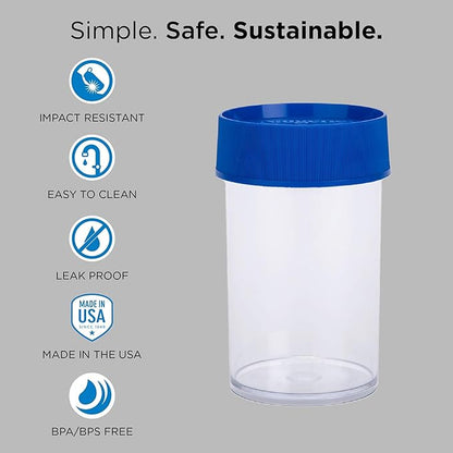 Nalgene Outdoor Storage Container, 8-Ounce, Clear