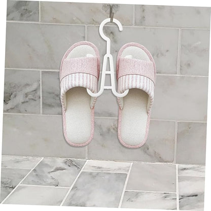 Ciieeo 10pcs Double Hooks over Door Storage Organizer Shoes Hanging Rack Sturdy Plastic Construction Shoes Organizer for Slippers Boots Socks