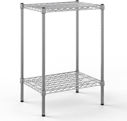 18" Deep x 24" Wide x 34" Height Wire Shelving Kit | 2-Tier | NSF Commercial Storage Rack Unit