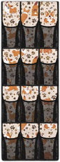 Corgi Shoe Organizer Over The Door 12 Pockets Shoe Holder Hanger for Living Room Space Saving Back Door Storage Organizer Orange Wall Hanging Storage