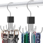 Scartink 4pcs Rotatable Tank Top Hanger,Bra Hanger,Belt,Tie,Scarf Hanger for Closet, Multipurpose Holder Organizer and Storage Hook for Belt,Bra,Hat,Tank Top,Tie,Scarf,Purse