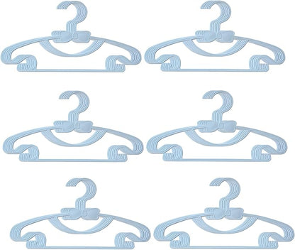 YYaaloa 30pcs Kids Clothes Hangers - Baby & Toddler Plastic Hangers (Blue, 30pcs)