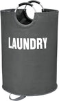 Maxsilan 160L XX-Large Laundry Basket, Freestanding Tall Clothes Hamper, Collapsible Laundry Bag, Dark Grey