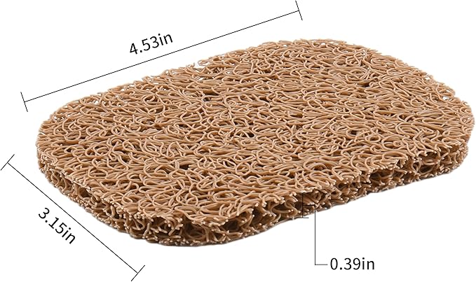 4PCS BPA-Free Soap Savers Pads for Soap Dish,Easy to Clean Soap Lifting Pads Suitable for Shower Kitchen Bathroom Bathroom Travel Hotel Cleaning Product(Coffee)