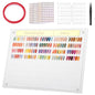 Segbeauty 240 Colors Large Nail Art Display Board Set, Acrylic Fingernail Color Showing Shelf for Displaying and Practice, Nails Stand with False Nail Tips Double Sided Tape Tweezers and Number Labels
