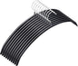 Titiroba 22AB009 Hangers, Non-Slip, Non-Slip, Non-Slip, Non-Slip, Non-Slip, Non-Slip, Non-Slip, No Traces, Set of 10, Black