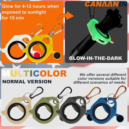 Zip Tie Holder Organizer Cable Tie Organizer Holder for Tool Belt Strong Efficient Solution for Electrician Zip Ties Holder Reusable Portable Safety(Yellow, 2 Pack)