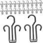 Cabilock 24pcs Shoe Drying Rack Sturdy Plastic Hangers for Shoes Home Dorm Slippers Storage Double Hook Design