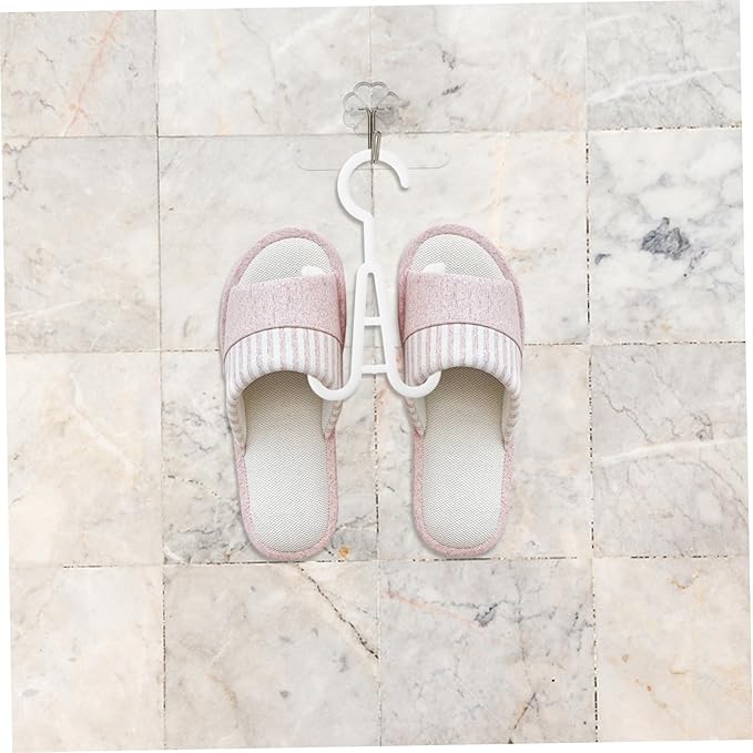 Ciieeo 10pcs Double Hooks over Door Storage Organizer Shoes Hanging Rack Sturdy Plastic Construction Shoes Organizer for Slippers Boots Socks