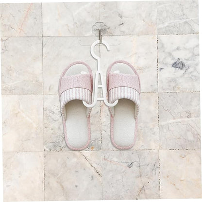 Ciieeo 10pcs Double Hooks over Door Storage Organizer Shoes Hanging Rack Sturdy Plastic Construction Shoes Organizer for Slippers Boots Socks
