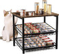 3 Tier Can Organizer for Pantry, Adjustable Can Rack Organizer, Automatic Rolling Storage Holder for Various Ounces of Canned Food Drinks Pet Food, Ideal for Countertop Kitchen Cabinet