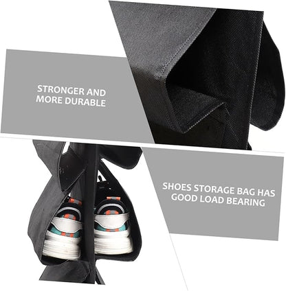 PRETYZOOM Hanging Non-woven Shoe Bag Storage Organizer Wall Hanging for Home Shoes Pouch
