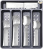 21-Piece Modern Stainless Steel Silverware Sets with Organizer Tray Silver Tableware Cutlery Set Fork Spoon and Knife Flatware Sets Heavy Duty Eating Kitchen Utensil Set Service for 4, Dishwasher Safe