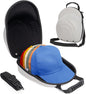 Glamgen Hard Hat Travel Case, Cap Storage for Baseball Caps with Adjustable Shoulder Strap and Carrying Handle, Hat Carrier Organizer Holder Bag up to 6 Hats for Women and Men Travel Home - Grey