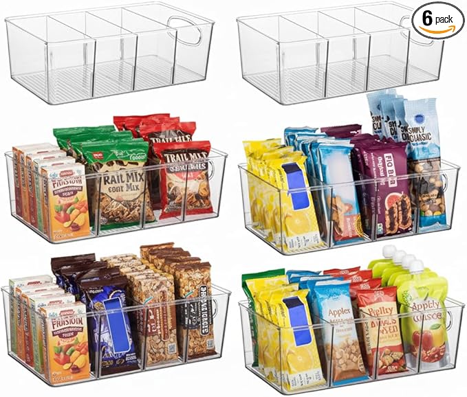 Pantry Organizers and Storage, Cabinet Organizer Kitchen Organizers and Storage - Fridge Organizer, Drawer Organizer & Snack Organizer - Refrigerator Organizers and Storage, Cupboard Shelf Organizer