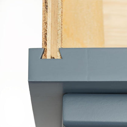 Quicklock RTA (Ready-to-Assemble) | Base Kitchen Cabinets - Shaker Style | Made in America (Needlepoint Navy, 36" Wx34.5 Hx24 D Base)