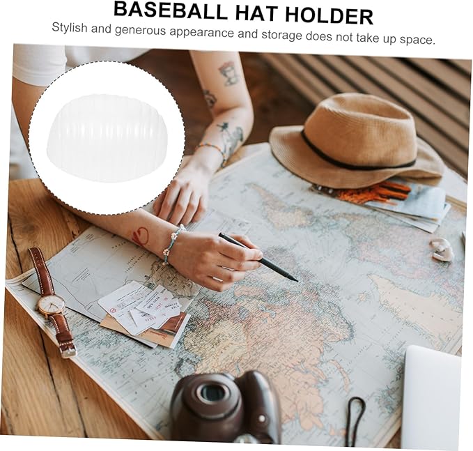 CHILDWEET Universal Baseball Caps Inner Supports Hat Holders 20Pcs Lightweight Plastic Hat Shapers to Prevent Deformation and Maintain Shape for Storage and Travel