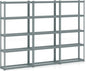 Goplus 5-Tier Metal Shelving Unit, 3 Pack Heavy Duty Wire Storage Rack with Anti-Slip Foot Pads, Height Adjustable Shelves for Warehouse, Kitchen, Living Room, Garage, 12" D x 35.5" W x 72" H