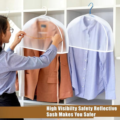 24 Pieces Shoulder Covers Garment Covers Clothes for Hanging Clothes Closet Storage Suit Coats, Jackets, Dress