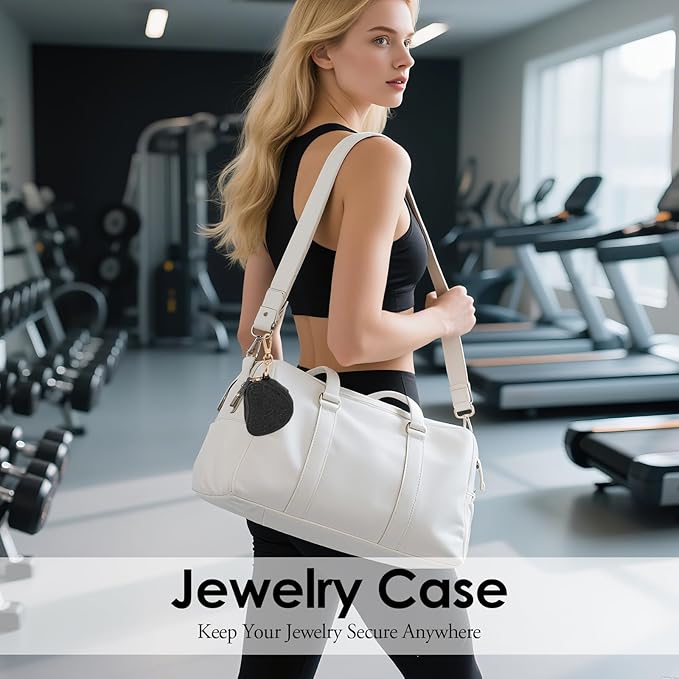 Jewelry Ring Holder Keychain – Portable Travel Gym Jewelry Storage Case for Rings Earrings Studs Necklace, Mini Jewelry Organizer Box Gym/Sports Jewelry Case (Jewelry Holder-Black)