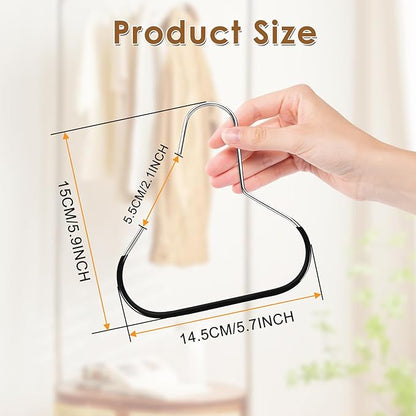 Hat Organizer Belt Hanger for Closet 6pcs Black Baseball Caps Organizer for Closet Hat Racks for Belt Ties Tank Tops