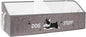 Large Dog Toy Basket with Handles, 28.5" Collapsible Multi-Purpose Hard Board Dog Toy box, Clothes, Cute for Living Room Area (Grey,Cream)