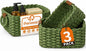Storage Basket, Recycled Paper Rope Bathroom Basket Organizer, 3Pcs Small Baskets for Organizing, Mini wicker Basket for Decorative Storage Bins, Shelves, Bathroom, Cabinet - Green
