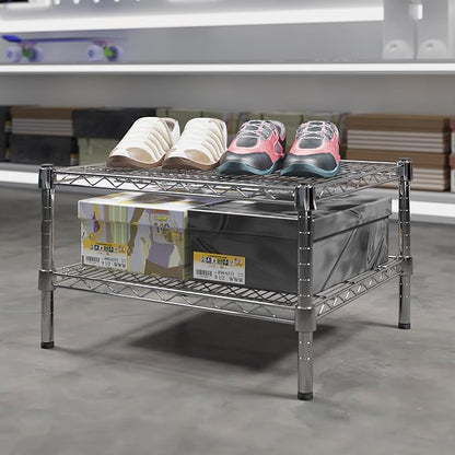 21" Deep x 24" Wide x 14" Height Wire Shelving Kit | 2-Tier | NSF Commercial Storage Rack Unit