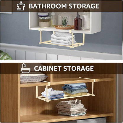 Shoe Storage Rack Retractable, Space Saving Hanging Shoe Organizer Shelves, Expandable Hanging Shoe Rack Organizer for Pantry, Laundry Room, Desk, Cabinet, Bookshelf