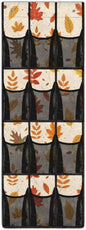 Maple Leaf Shoe Organizer for Door Hanging Space Saving Thanksgiving Day Kids Room Organizer with 12 Pockets,Easy to Install Over The Door Storage -4 Metal Hook