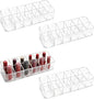 4-Pack 12-Slot Acrylic Lipstick Organizer, Lipstick Holder, Lip Gloss Organizer, Cosmetic Storage Display, Perfect Storage Solution for Drawer, Vanity, Bathroom, and More