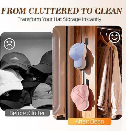 STYLISHT RV Accessories Hat Organizer: Camper Accessories 2 Pack - Hat Rack for RV Essentials Lovers - Perfect for Camper Accessory and Home Organization - Hat Rack for Wall
