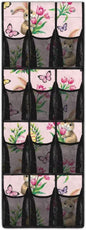 Generic Rabbit Flower The Door Pocket Organizer Sturdy Over The Door Organizer Bedroom Space Saving Hanging Closet Organizer for Dormitory Bathroom College Dorm