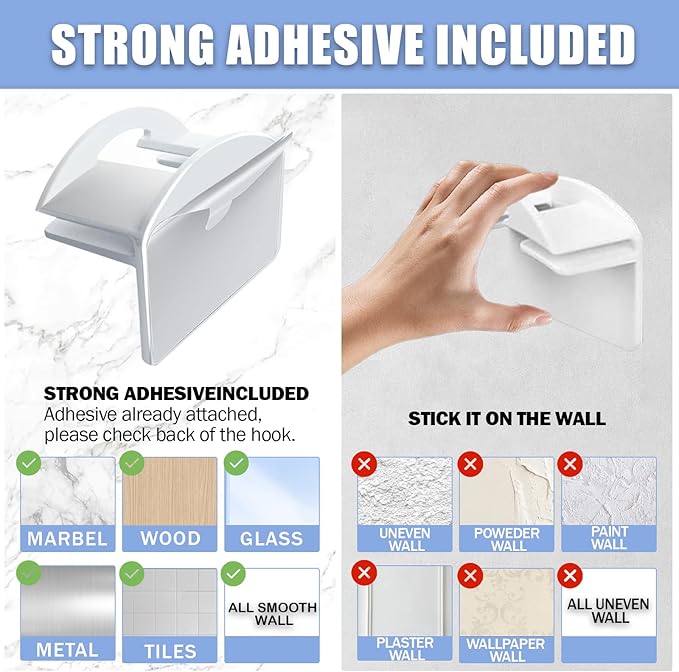 Baseball Hat Holder for Wall (White-20)
